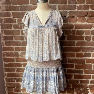 Ulla Johnson printed silk short dress. Size 4